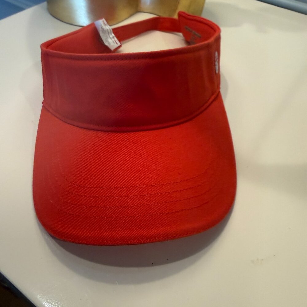 Tory Burch Sport Red Visor Adjustable One Size